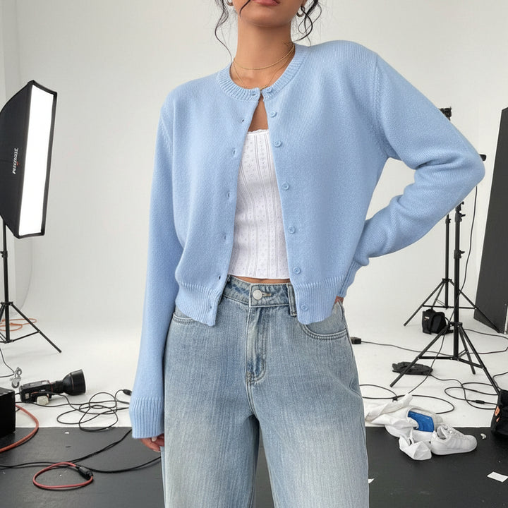 Soft Button Knit Cardigan