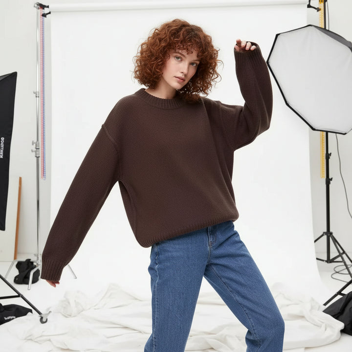 Plush Oversized Knit Sweater