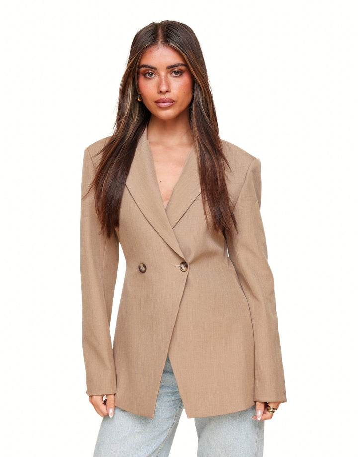 Camel Long Waisted - Blazer