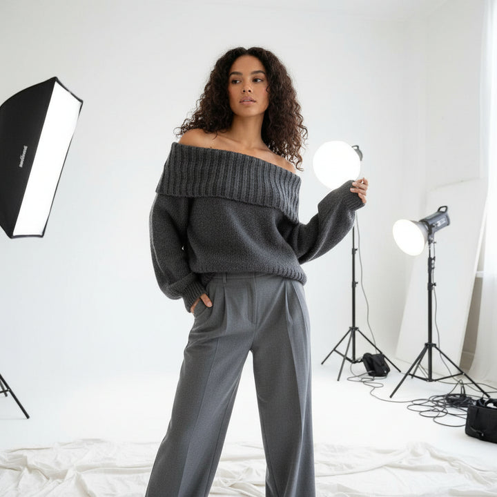 Montrose Foldover Knit Top