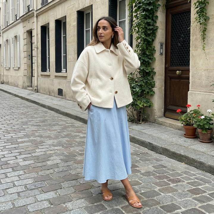 Oversized Wool Blend Jacket