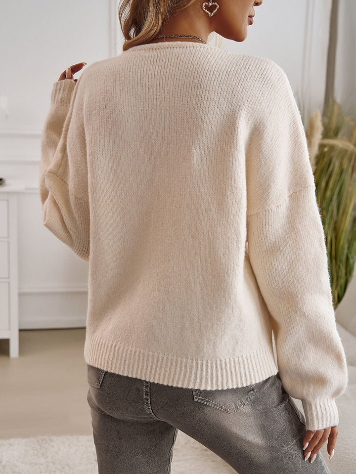 Cream Midnight Muse Tie-Front Cardigan