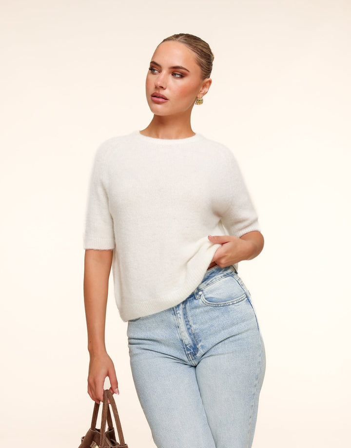 Creme Basic Fluffy SS - Top