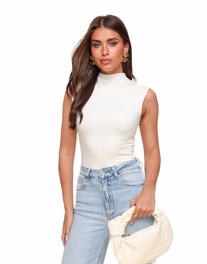 Cream Col SS - Top