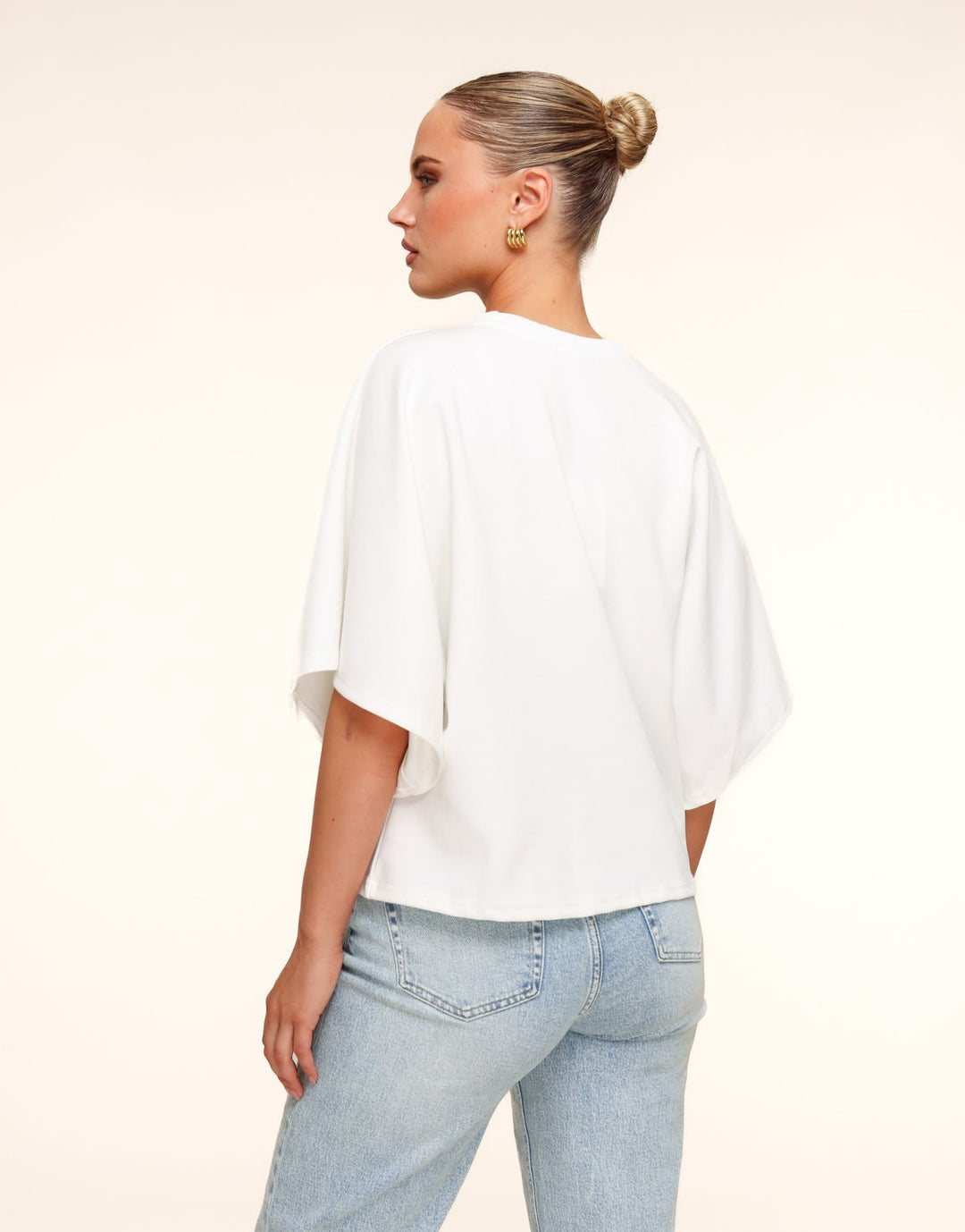 Cream Oversized SS - T-shirts