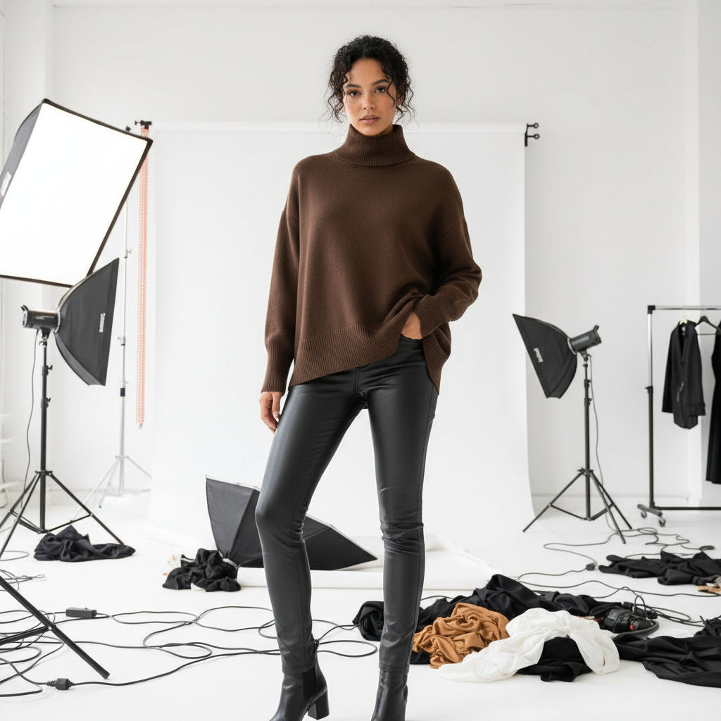 Oversized Turtleneck Sweater