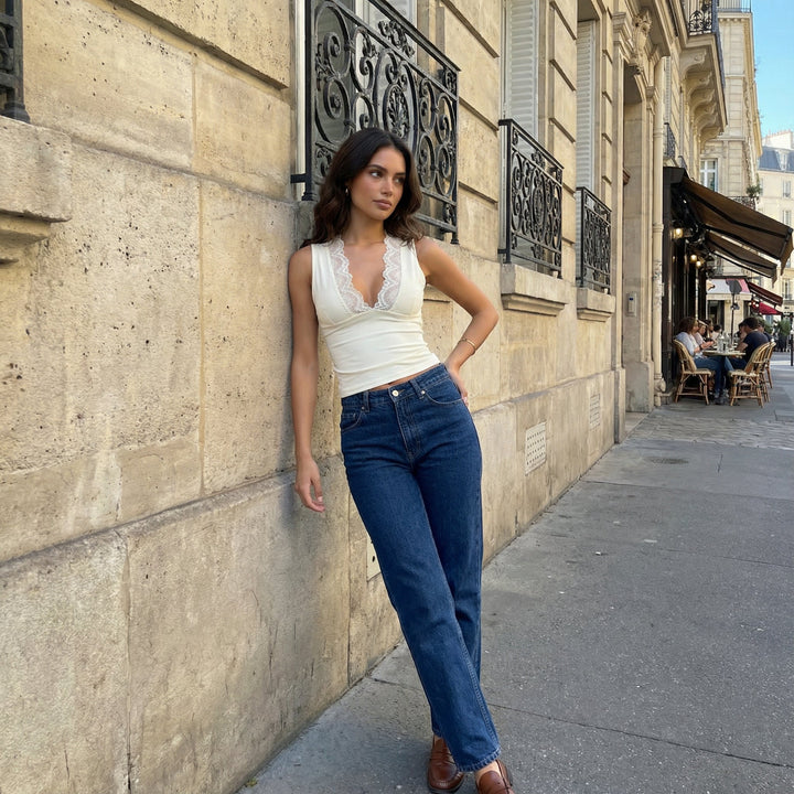 Serene Lace Top - light yellow
