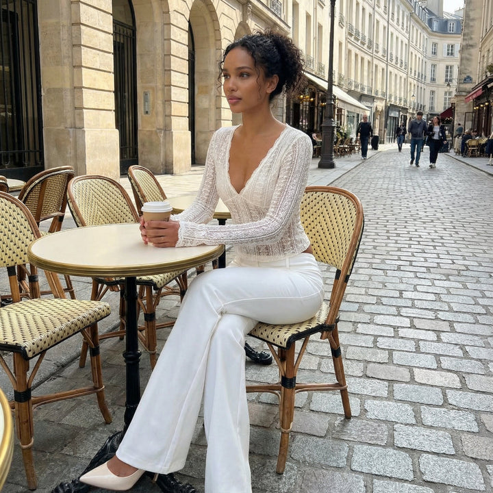 Aurora Lace Top - cream