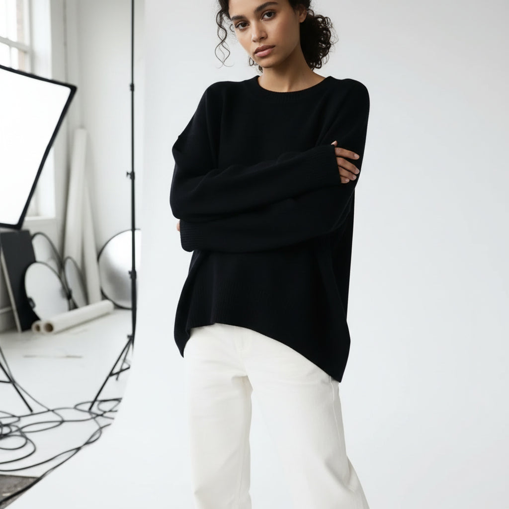 Plush Oversized Knit Sweater