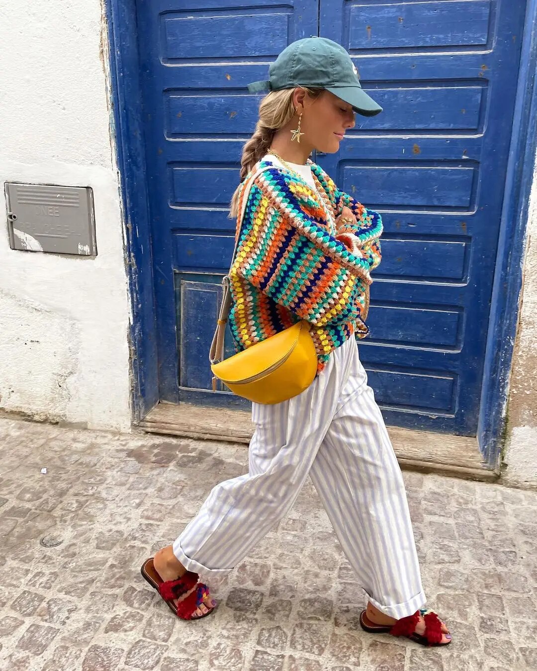 Fiesta Crochet Knit Cardigan