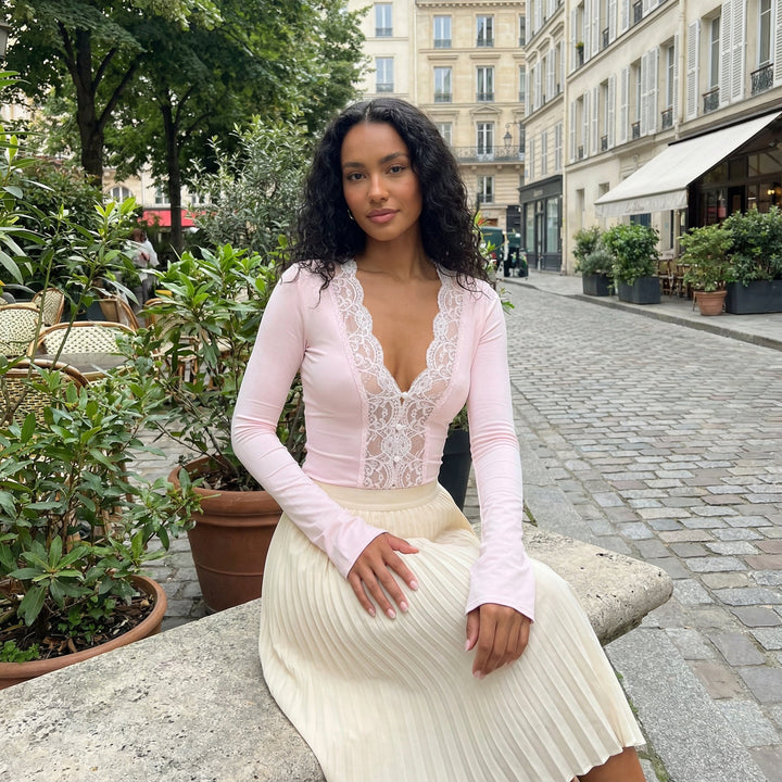 Pure Lace Top - pink