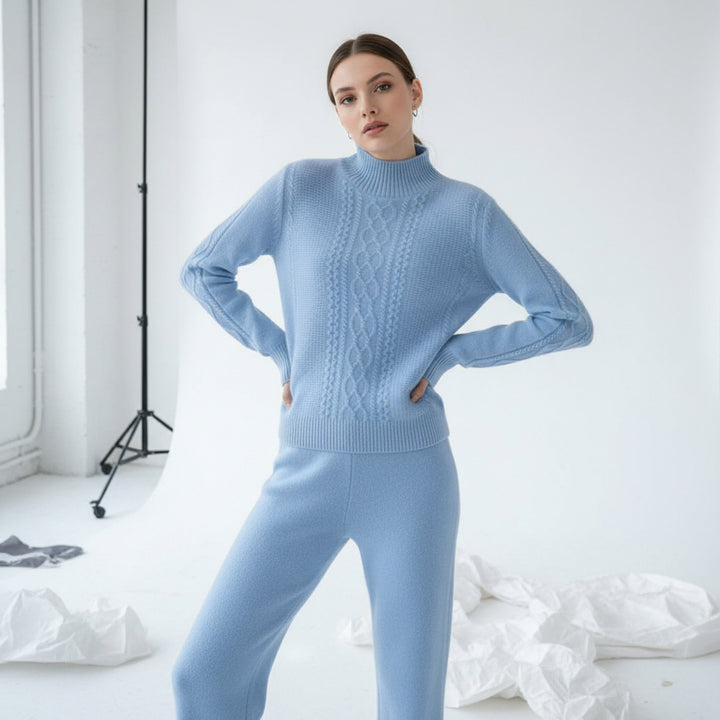 Blush Haven Cable Knit