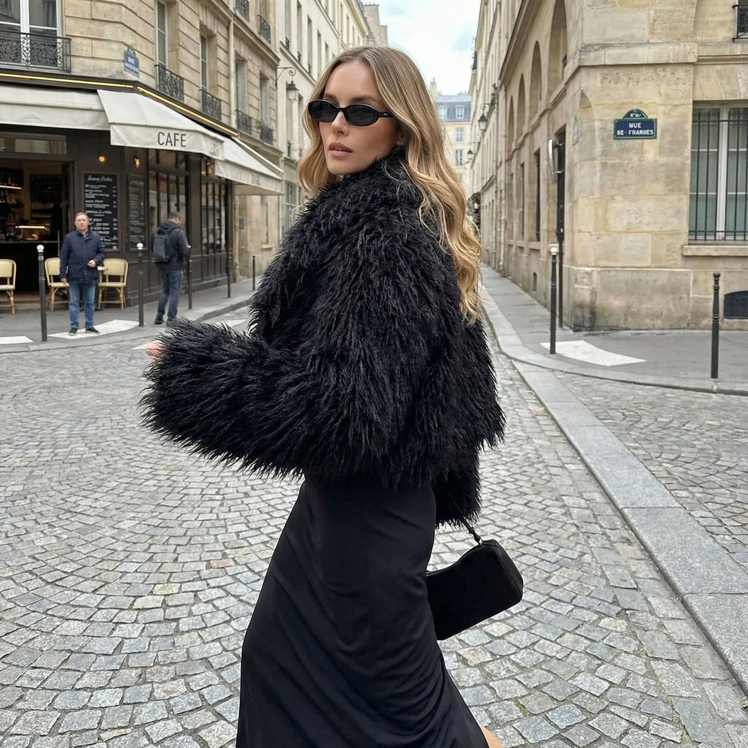 Midnight Faux Fur Jacket