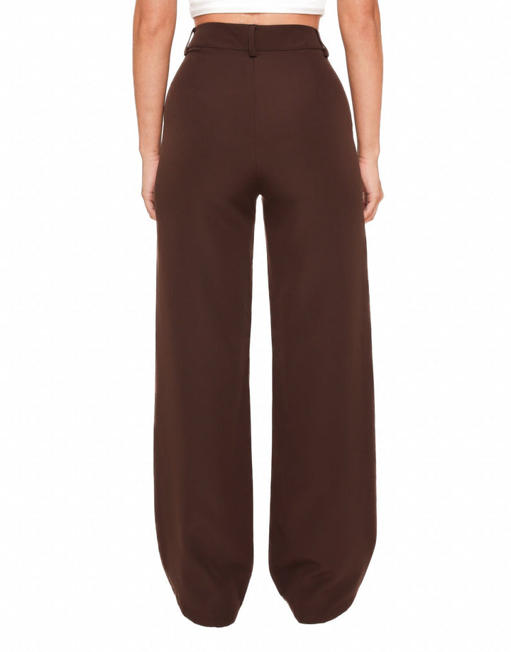 Dark Brown Basic - Pantalon