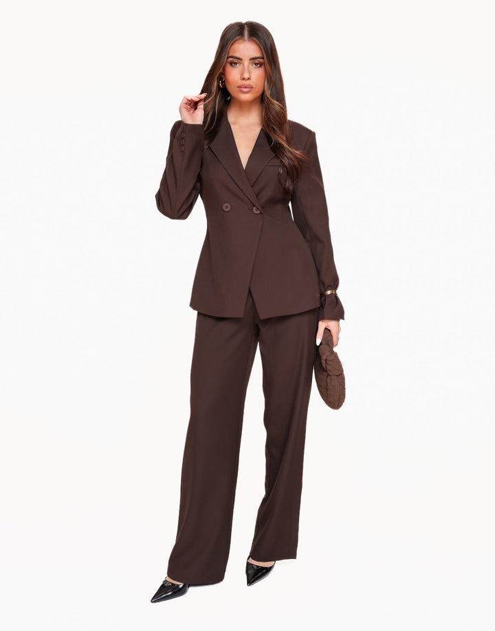 Dark Brown Classic Tailored - Blazer
