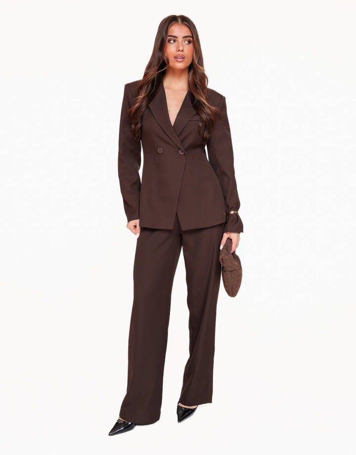 Dark Brown Classic Tailored - Blazer