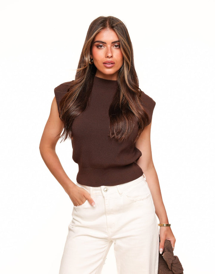 Dark Brown Spencer - Top