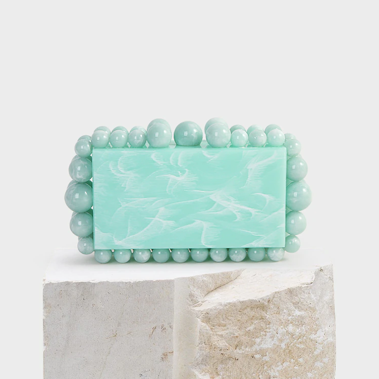 Genoa Acrylic Cloud Clutch Bag