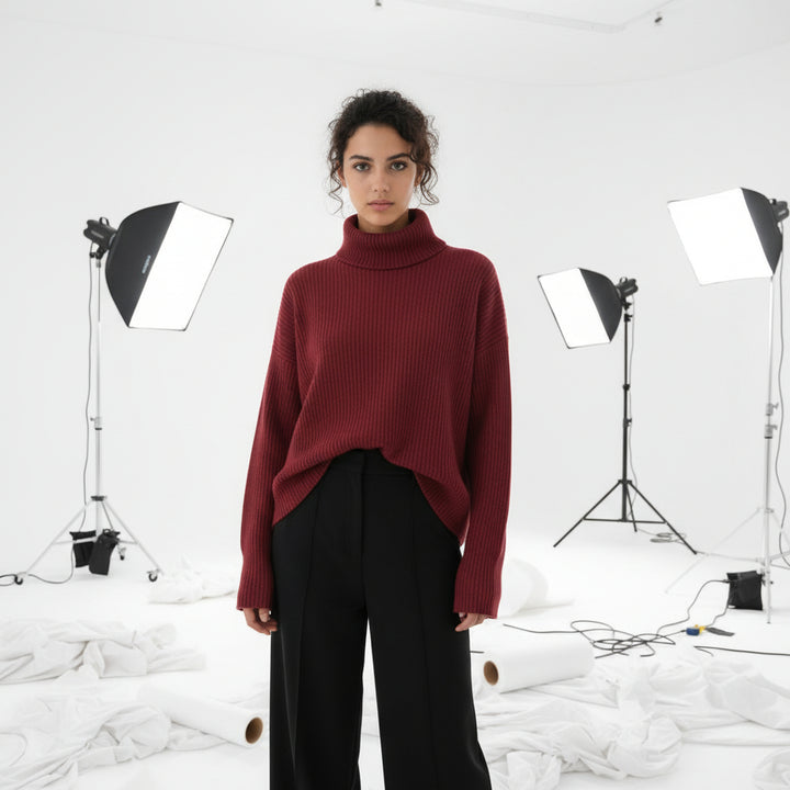 Oversized Turtleneck Sweater