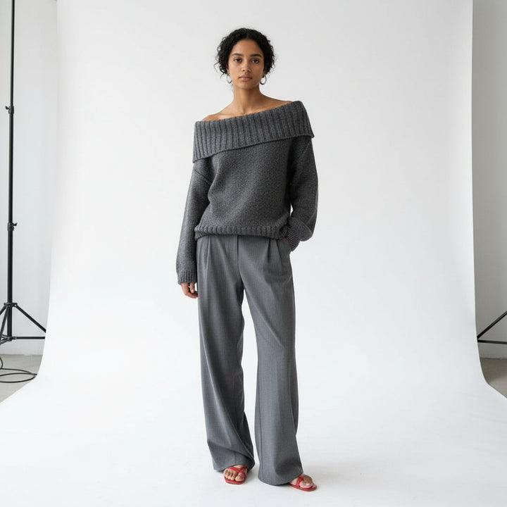 Montrose Foldover Knit Top