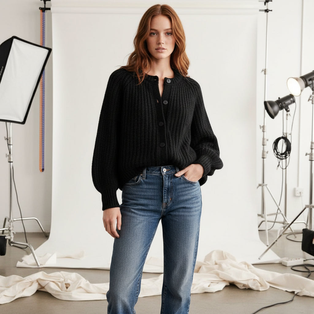 Soft Button Knit Cardigan