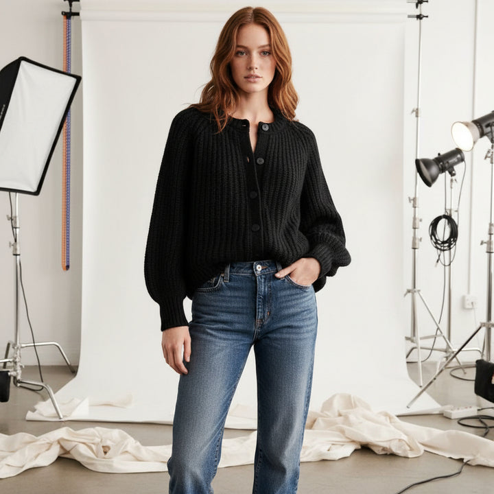 Soft Button Knit Cardigan