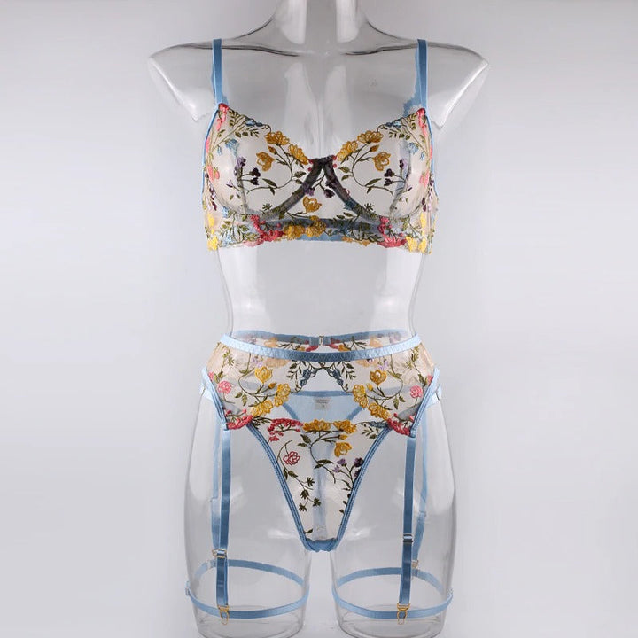 Clarissa – Boho Embroidered Lingerie Set