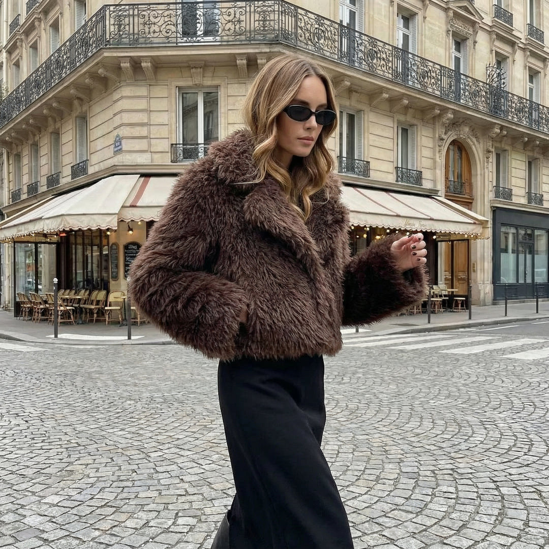 Midnight Faux Fur Jacket