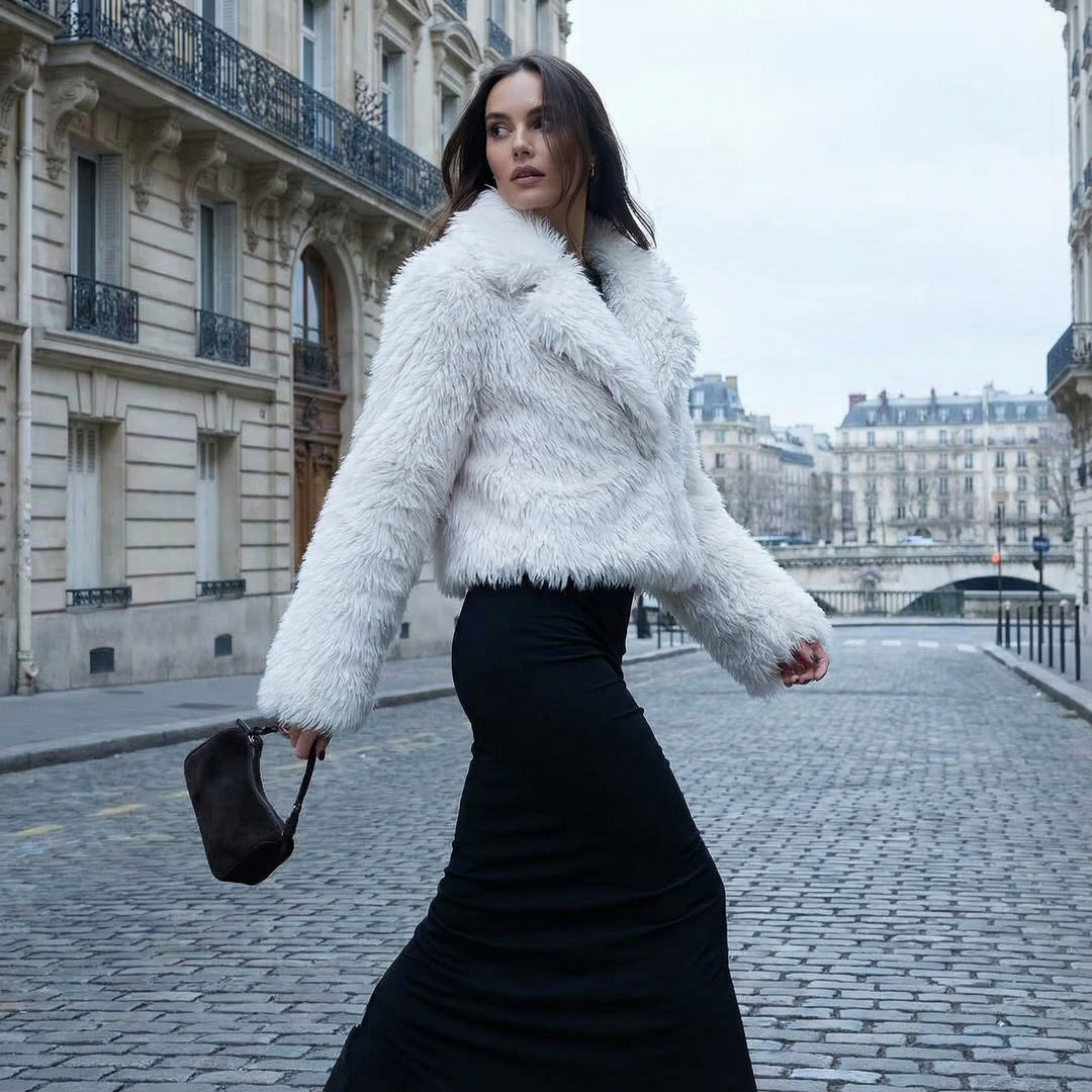 Midnight Faux Fur Jacket