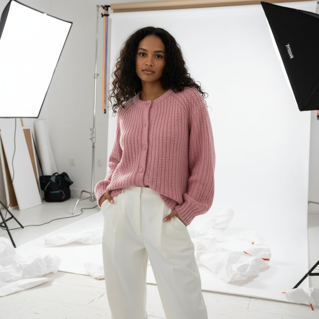 Soft Button Knit Cardigan