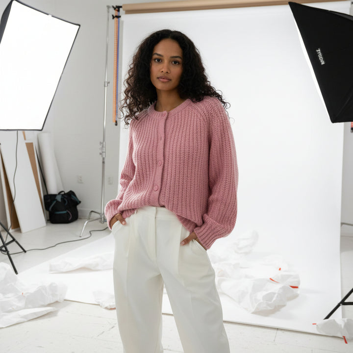 Soft Button Knit Cardigan