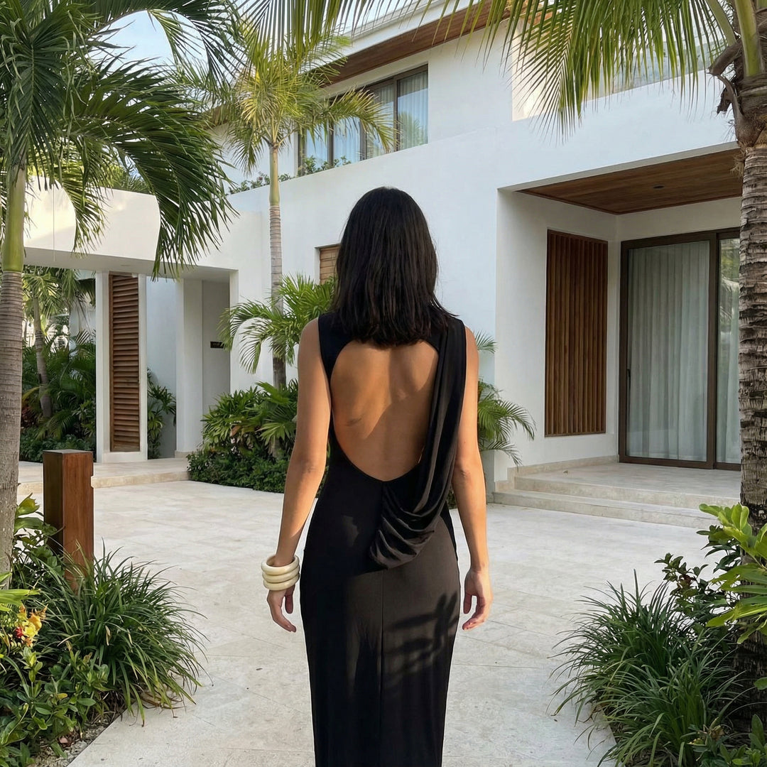 Philippa - Drape Maxi Dress