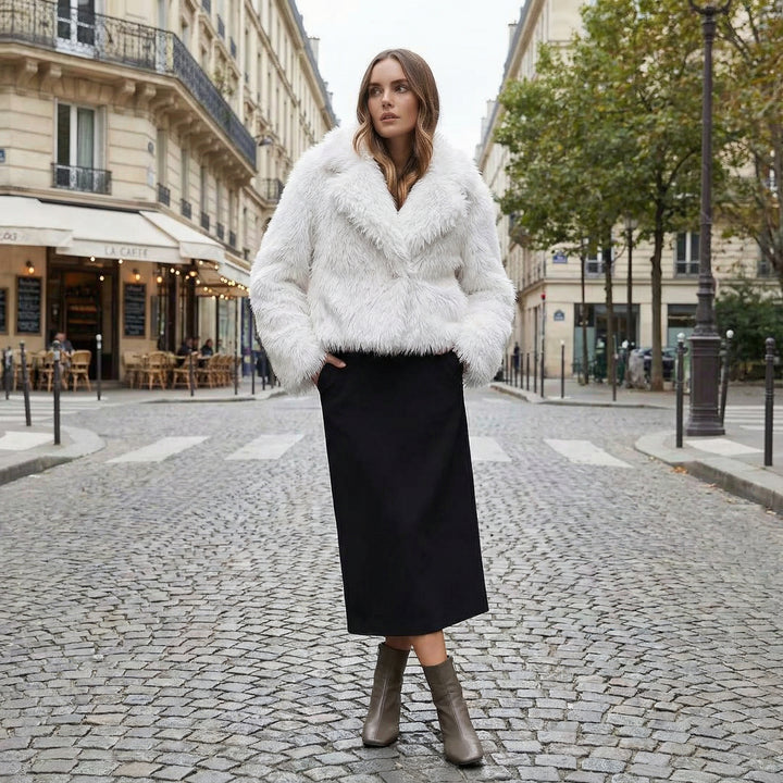 Midnight Faux Fur Jacket