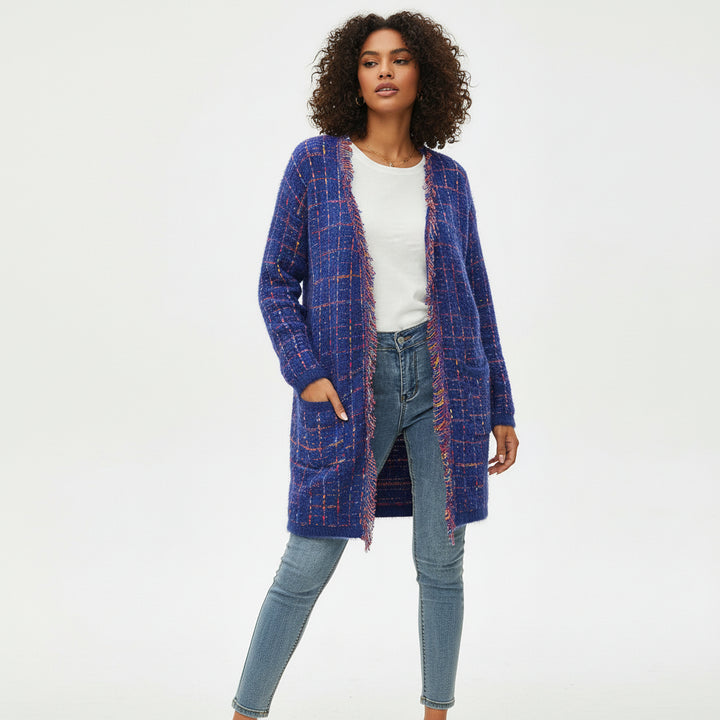Bellevue Tweed Fringe Cardigan