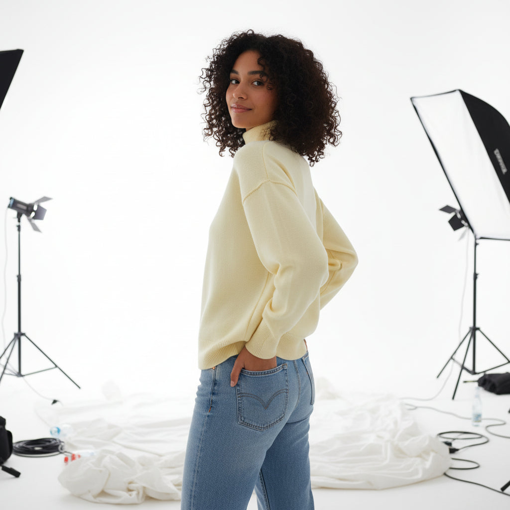 Oversized Turtleneck Sweater