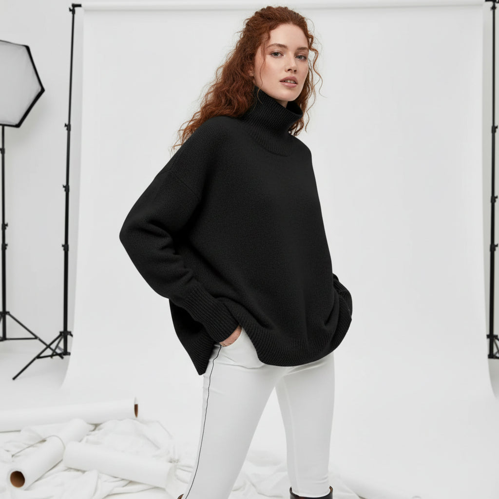 Oversized Turtleneck Sweater