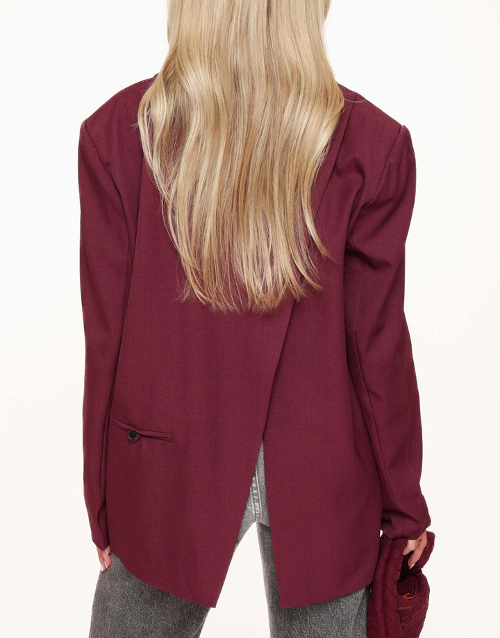 Raspberry Open Back Oversized - Blazer