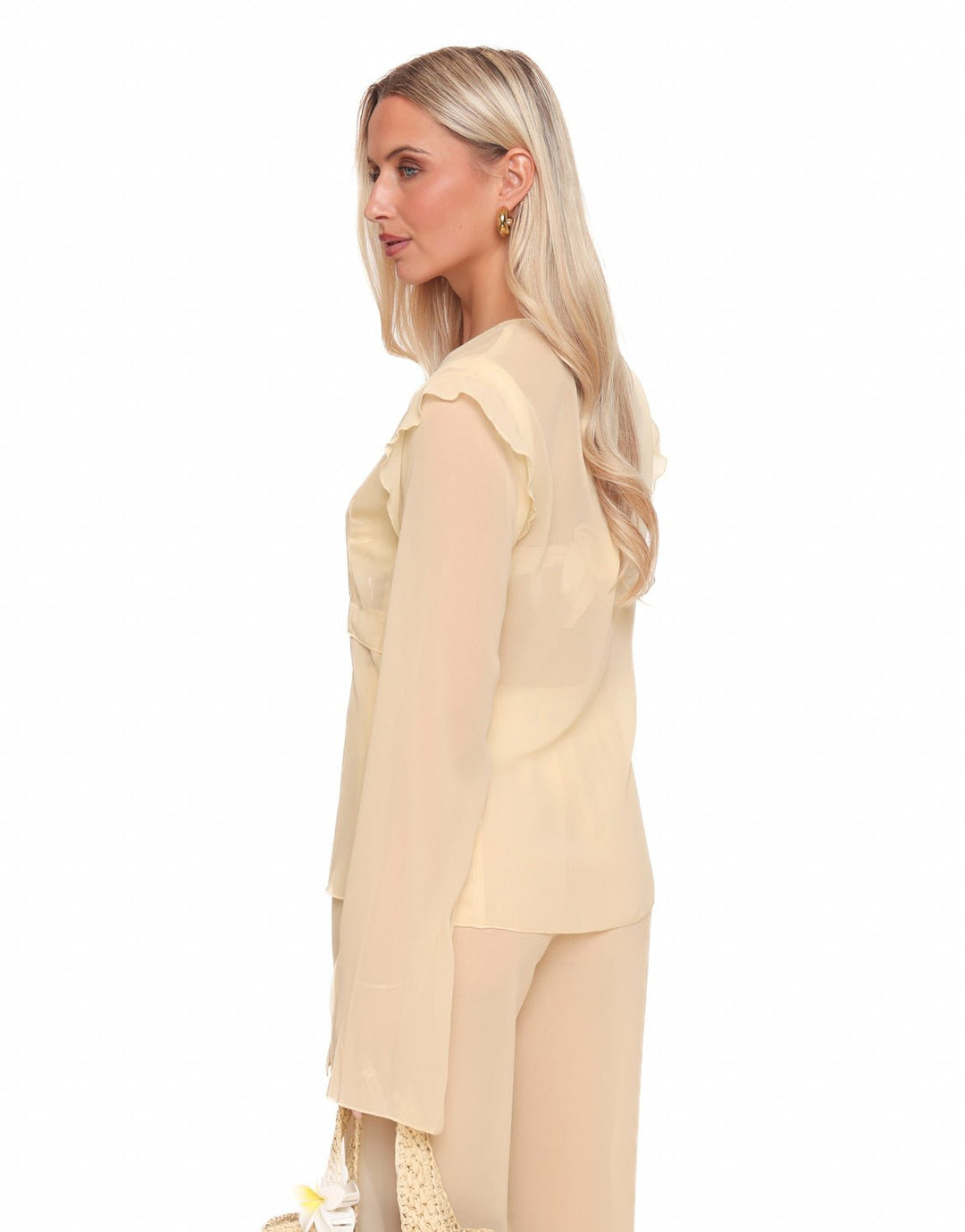 Yellow Airy Bows - Blouse
