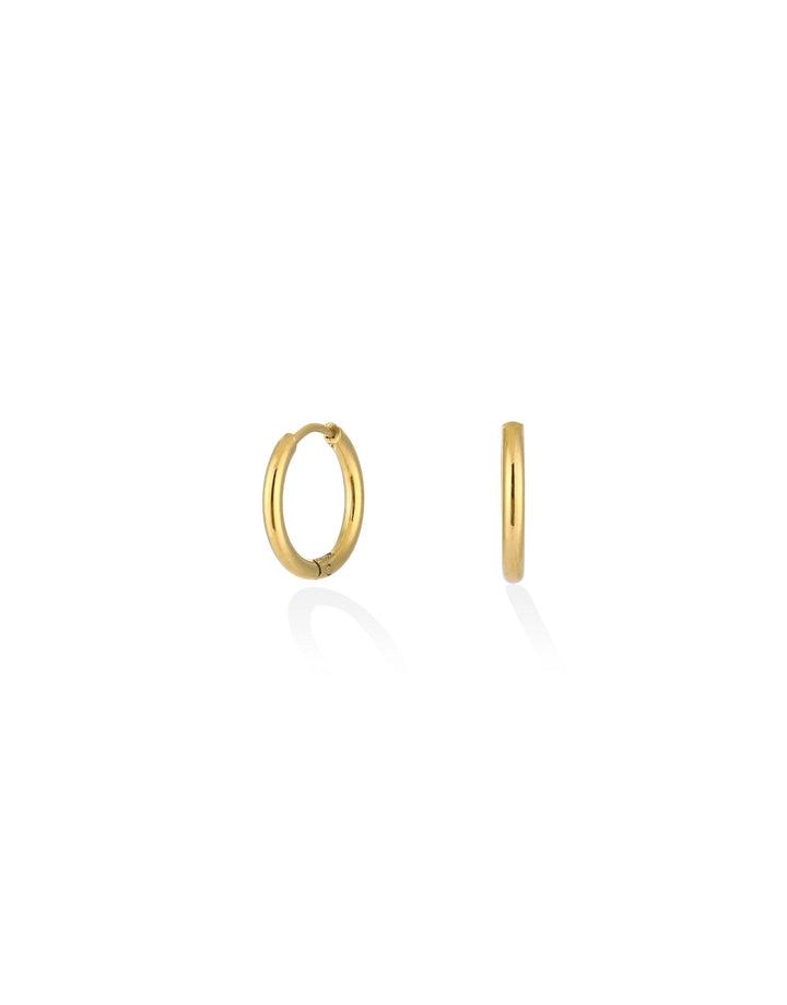Golden Basic Hoop - Earrings