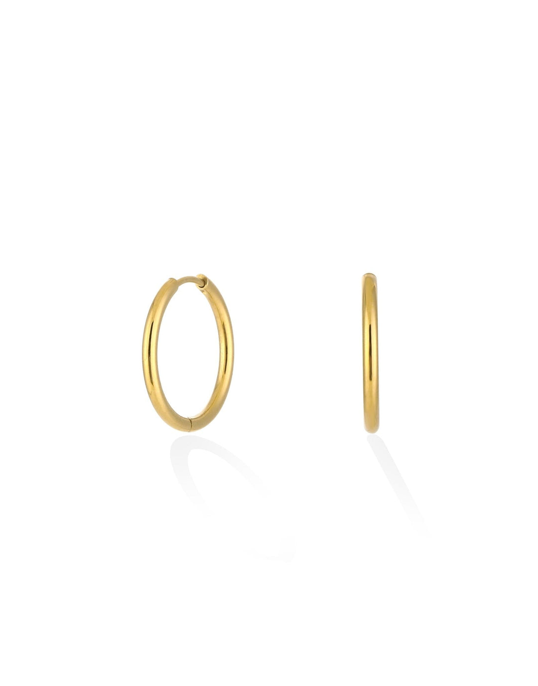 Golden Basic Hoop - Earrings