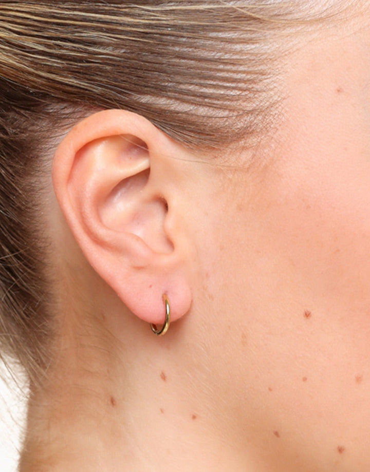 Golden Basic Hoop - Earrings