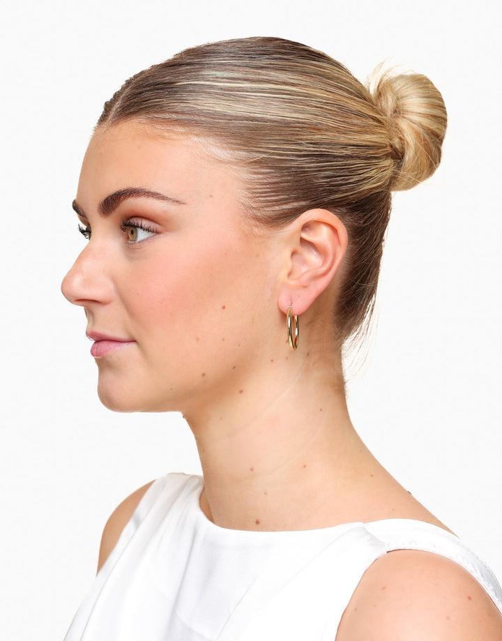 Golden Basic Round  Ring - Earrings