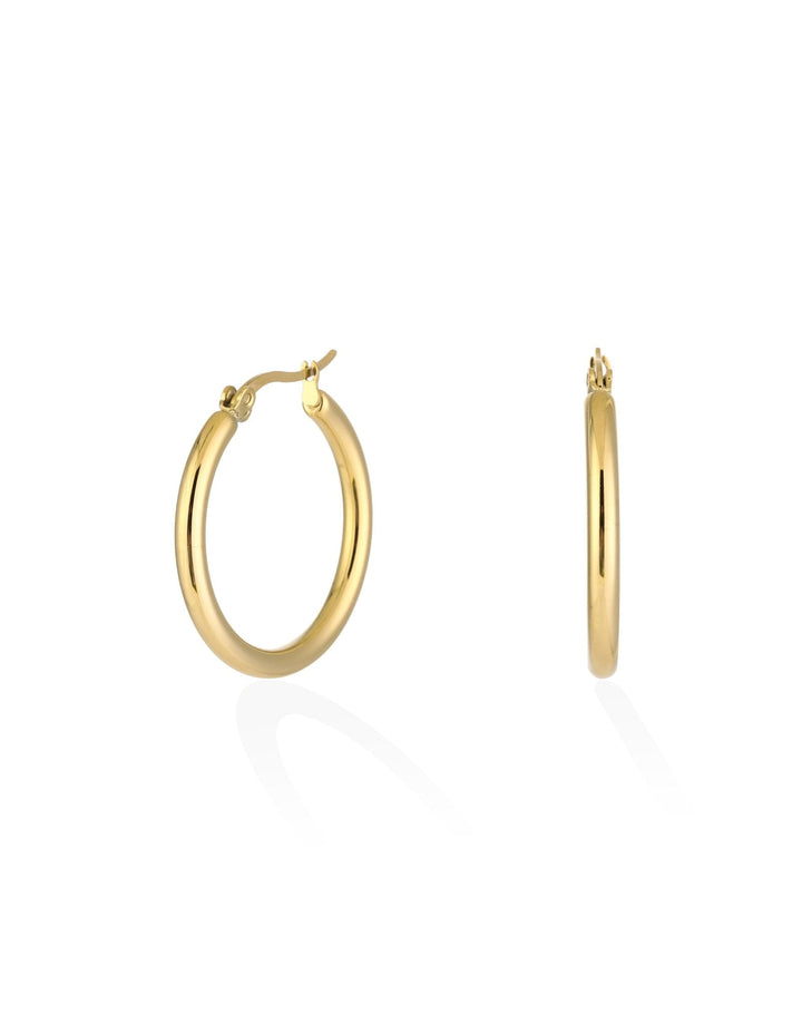 Golden Basic Round  Ring - Earrings