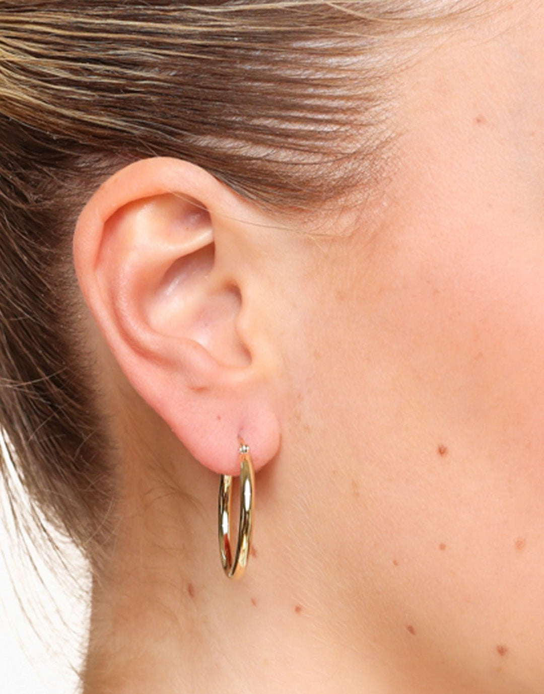 Golden Basic Round  Ring - Earrings