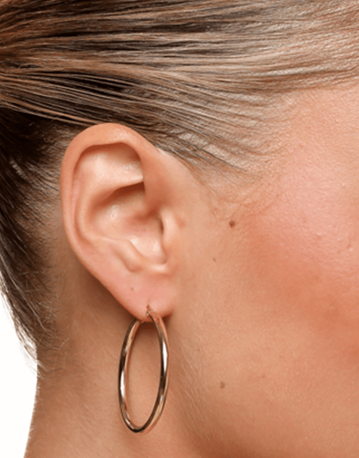 Golden Big Ring - Earrings