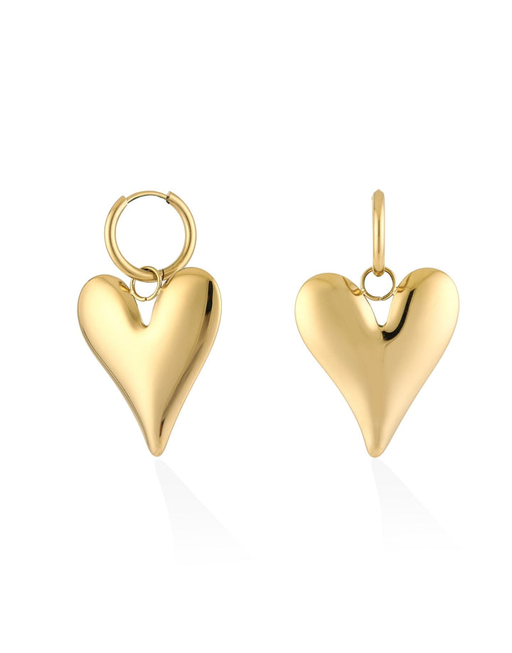 Gouden Hart Hanger - Oorbellen