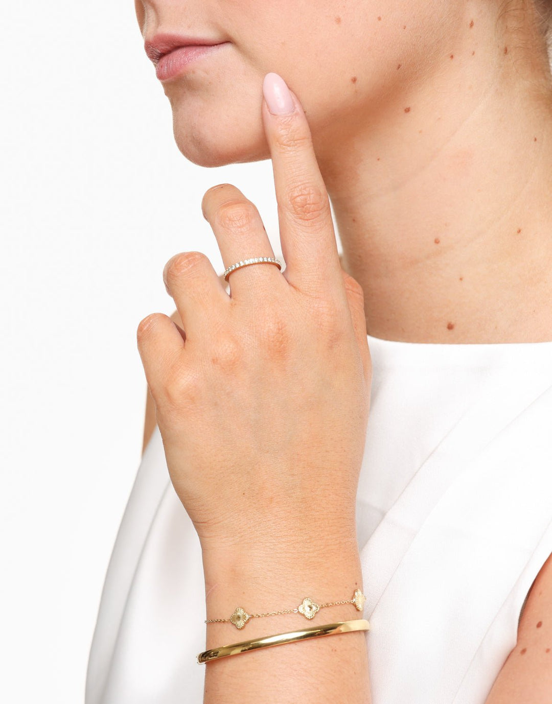 Golden Crystals - Ring