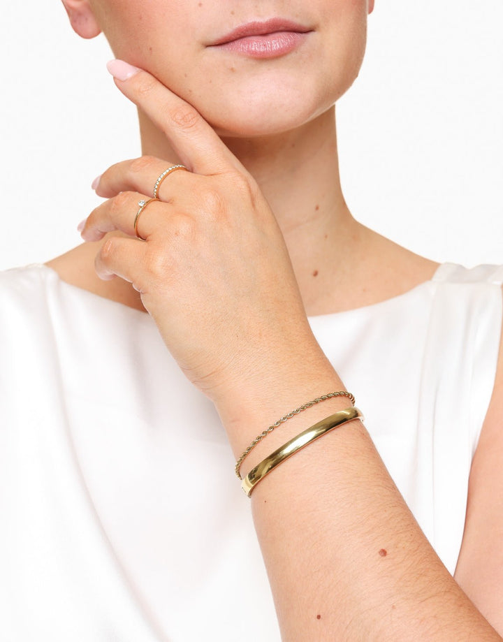Gold Medium Bangle - Bracelet
