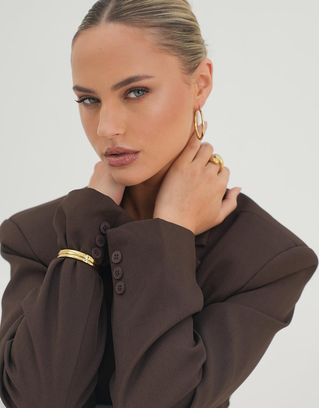 Gold Medium Bangle - Bracelet