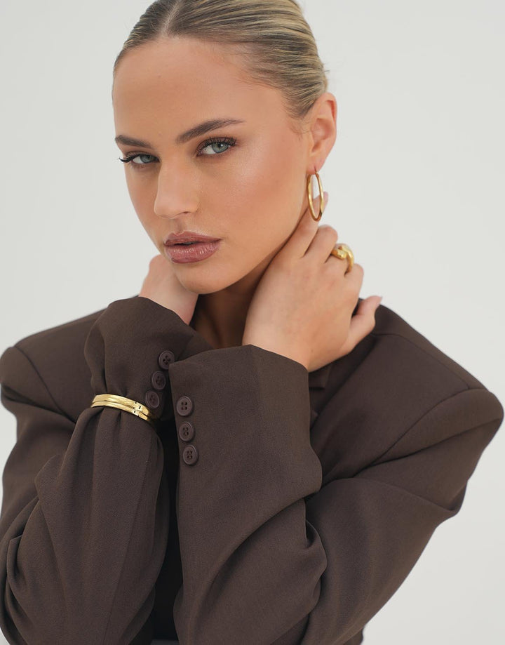 Gold Medium Bangle - Bracelet